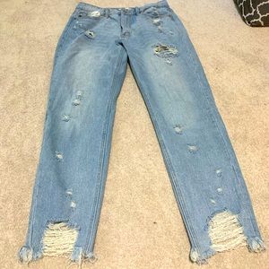 KanCan USA Distressed Mom Jeans